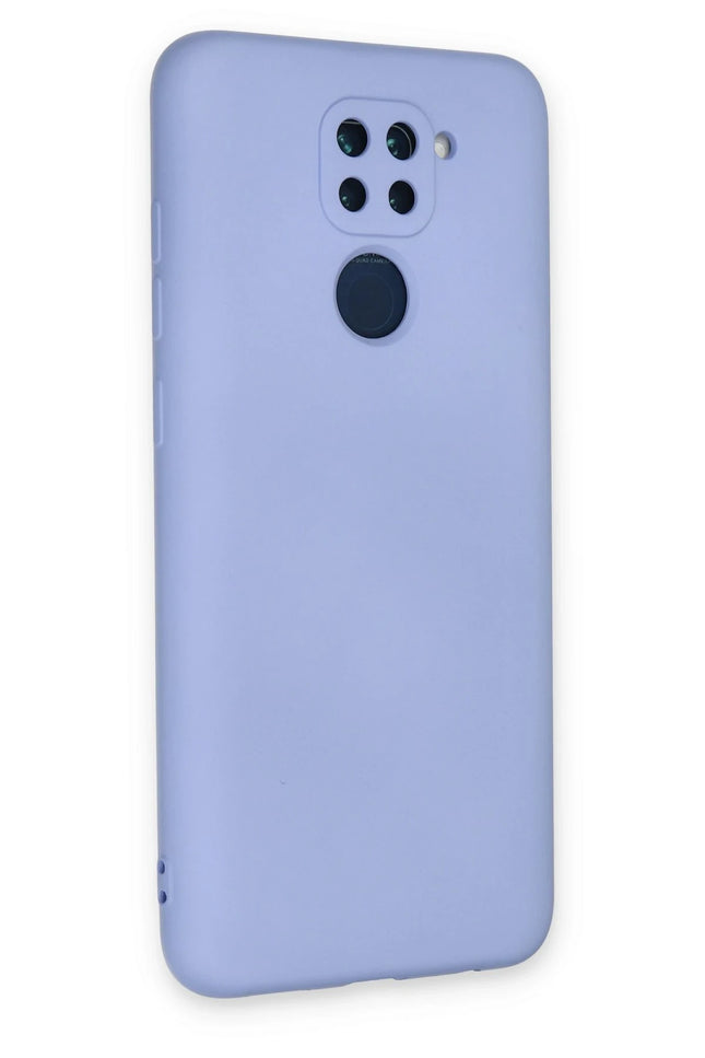 Xiaomi Redmi Note 9 Nano içi Kadife Silikon Kılıf - Lila 3