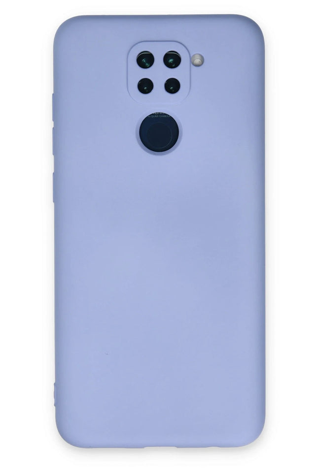 Xiaomi Redmi Note 9 Nano içi Kadife Silikon Kılıf - Lila