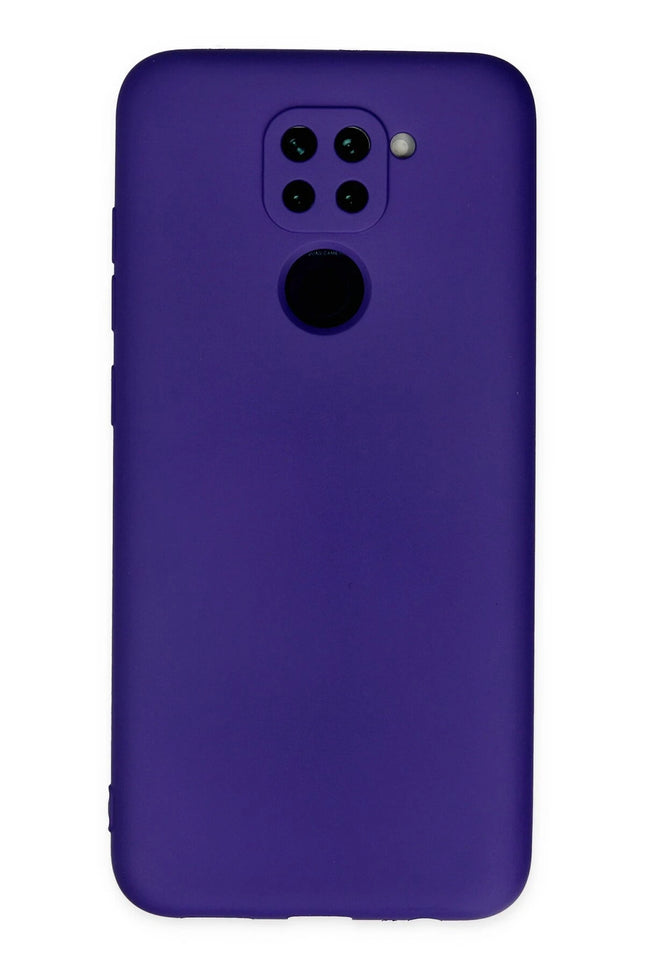 Xiaomi Redmi Note 9 Nano içi Kadife Silikon Kılıf - Mor