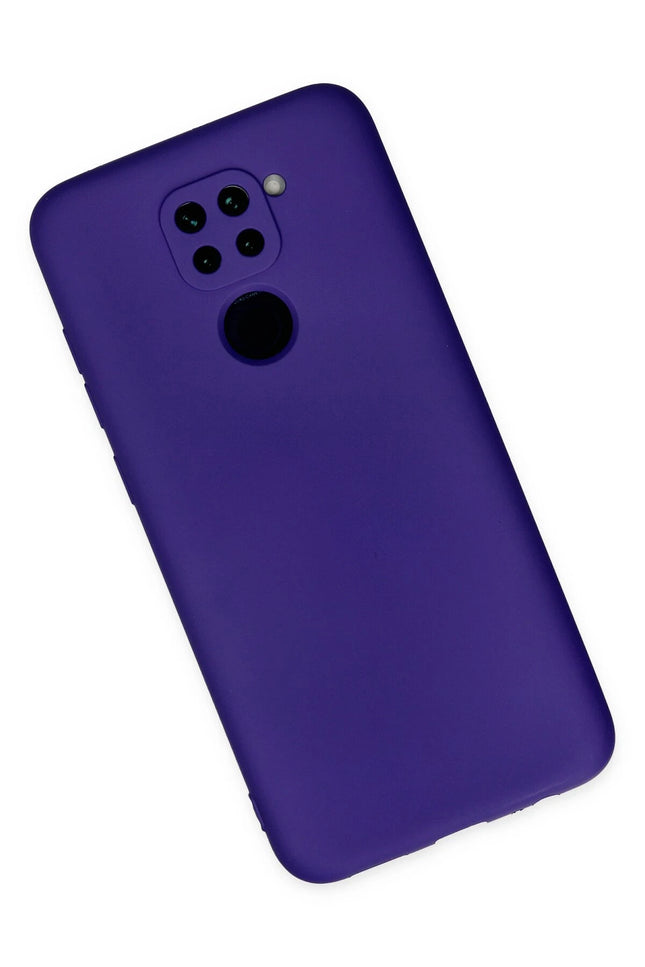 Xiaomi Redmi Note 9 Nano içi Kadife Silikon Kılıf - Mor 2
