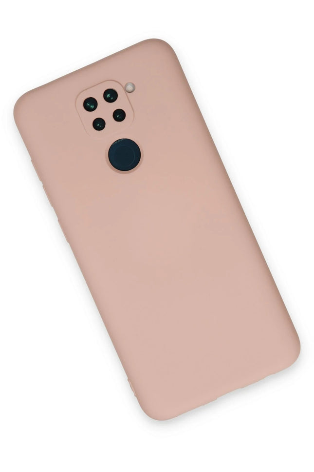 Xiaomi Redmi Note 9 Nano içi Kadife Silikon Kılıf - Pudra 2