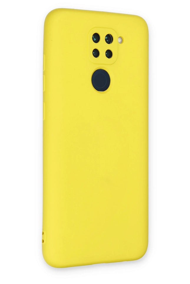 Xiaomi Redmi Note 9 Nano içi Kadife Silikon Kılıf - Sarı 3