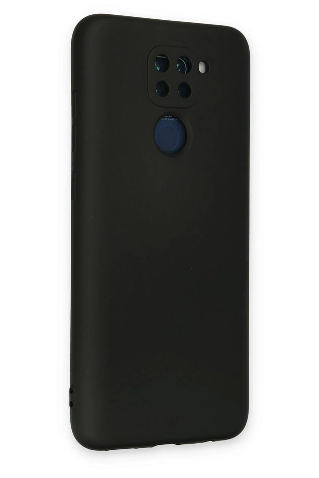 Xiaomi Redmi Note 9 Nano içi Kadife Silikon Kılıf - Siyah 3