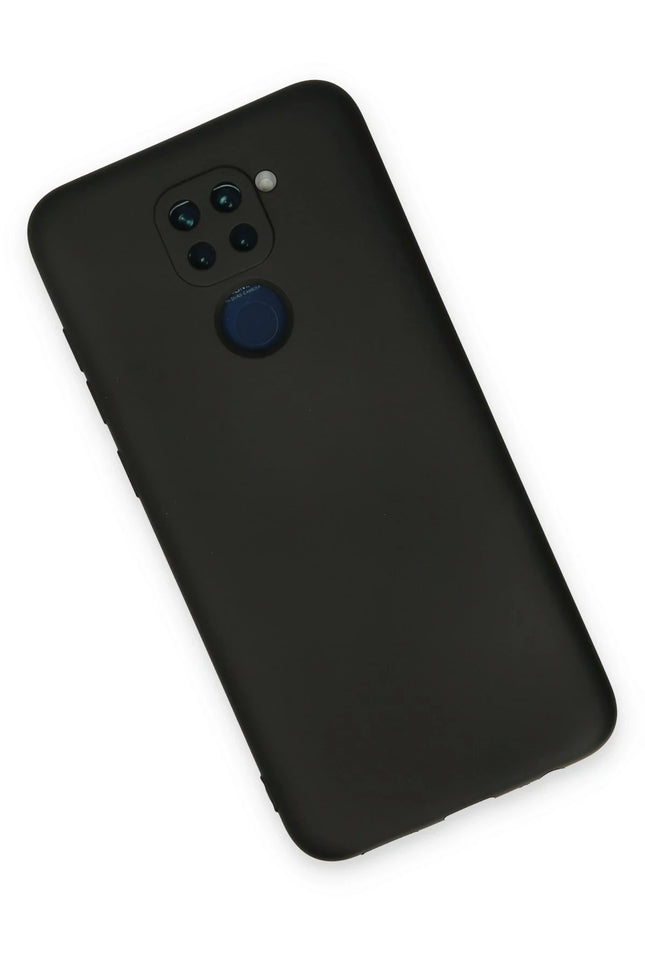 Xiaomi Redmi Note 9 Nano içi Kadife Silikon Kılıf - Siyah 2