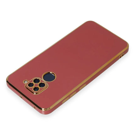 Xiaomi Redmi Note 9 Volet Silikon Kılıf - Kırmızı 3