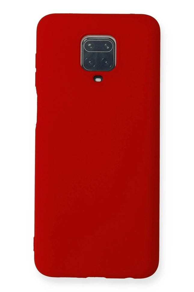 Xiaomi Redmi Note 9 Pro Nano içi Kadife Silikon Kılıf - Kırmızı