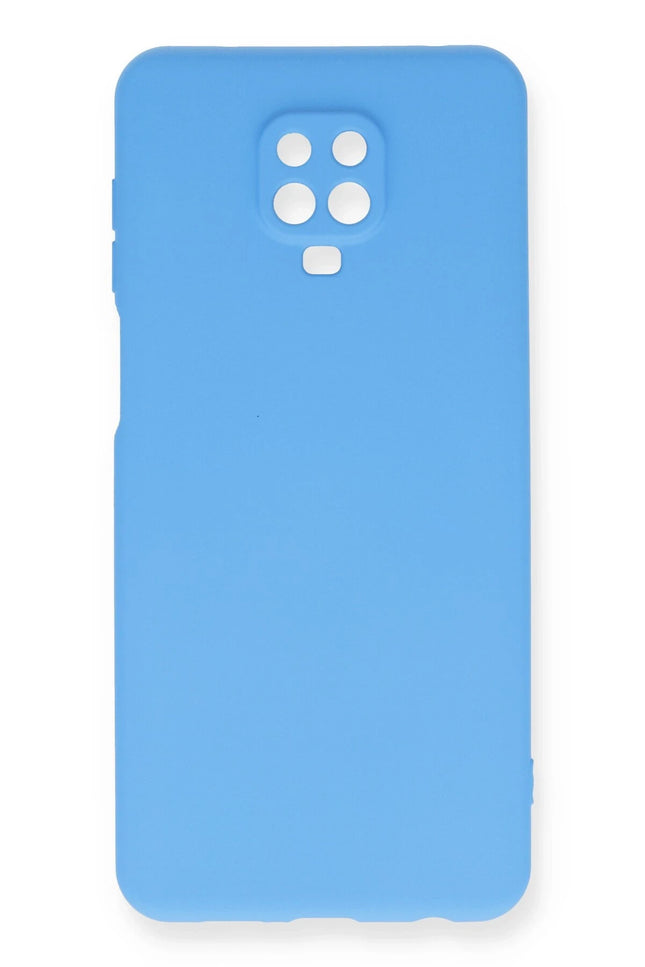 Xiaomi Redmi Note 9 Pro Nano içi Kadife Silikon Kılıf - Mavi