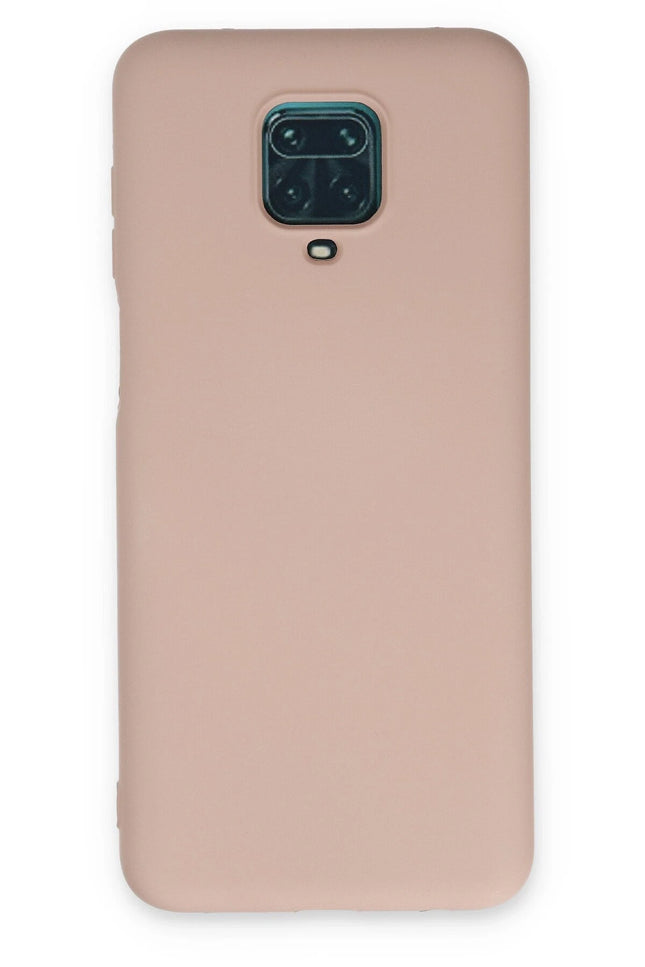 Xiaomi Redmi Note 9 Pro Nano içi Kadife Silikon Kılıf - Pudra