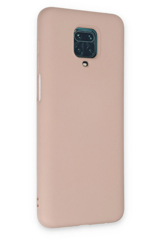 Xiaomi Redmi Note 9 Pro Nano içi Kadife Silikon Kılıf - Pudra 3