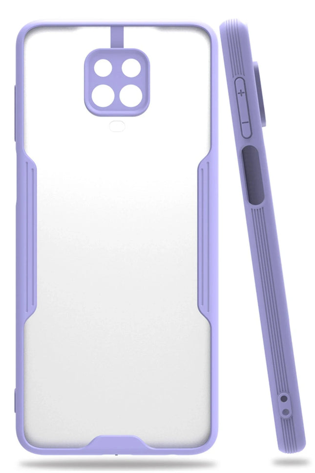 Xiaomi Redmi Note 9S Platin Silikon Kılıf - Lila