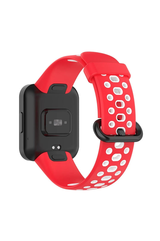 Xiaomi Redmi Watch 2 Spor Delikli Kordon - Kırmızı 2