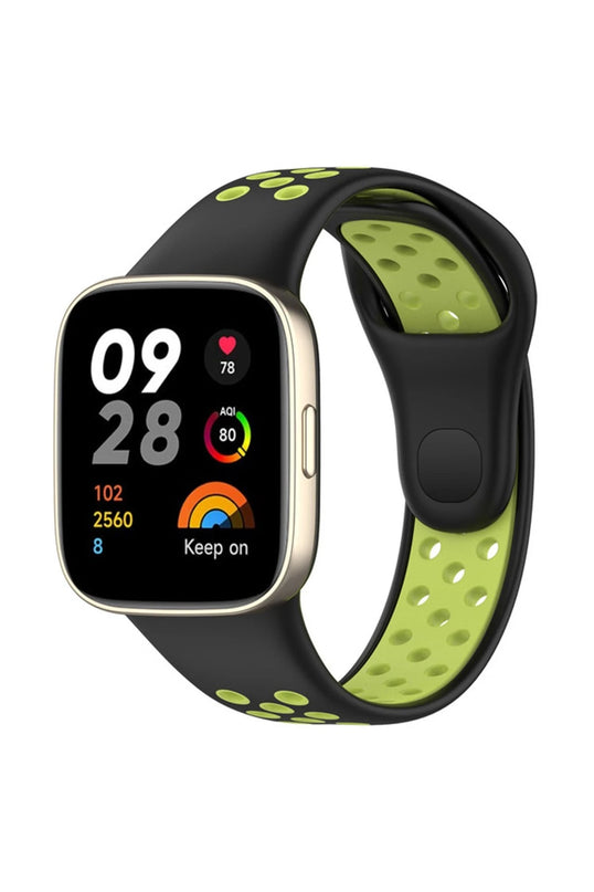 Xiaomi Redmi Watch 3 Spor Delikli Kordon - Siyah