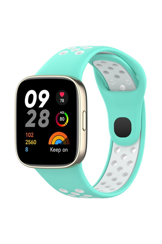 Xiaomi Redmi Watch 3 Spor Delikli Kordon - Turkuaz