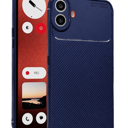 Nothing Phone Nothing CMF Phone 1 Auto Focus Karbon Kapak Kılıf - Lacivert