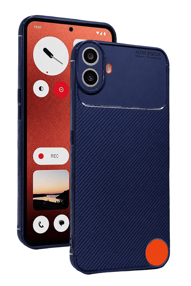 Nothing Phone Nothing CMF Phone 1 Auto Focus Karbon Kapak Kılıf - Lacivert