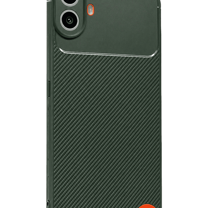 Nothing Phone Nothing CMF Phone 1 Auto Focus Karbon Kapak Kılıf - Yeşil 3
