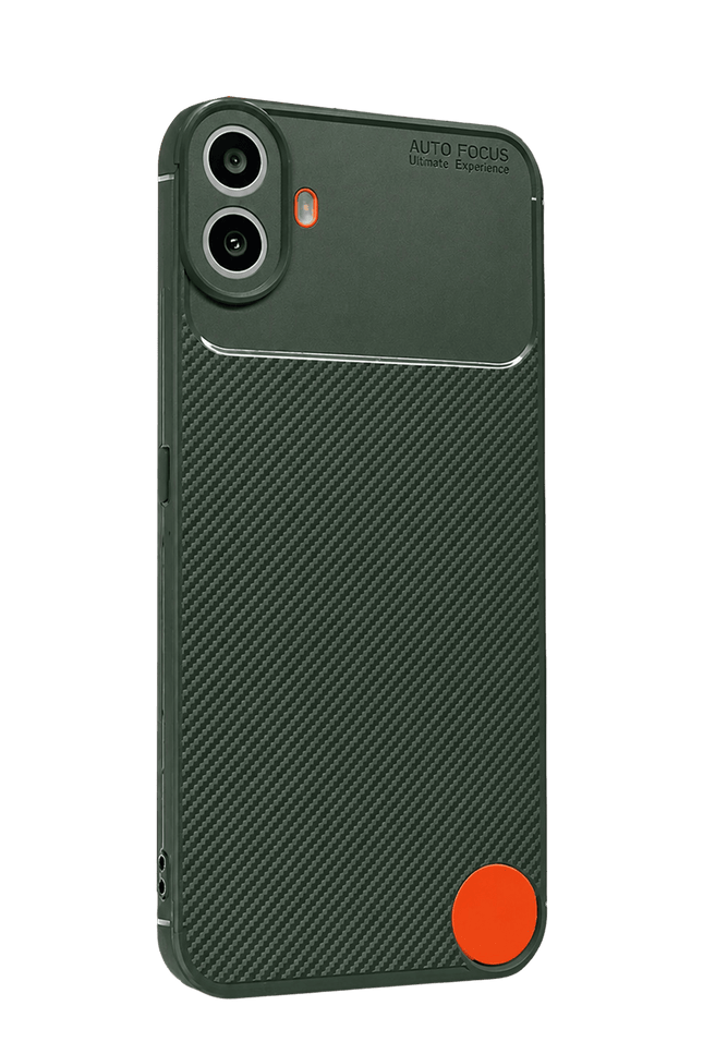 Nothing Phone Nothing CMF Phone 1 Auto Focus Karbon Kapak Kılıf - Yeşil 3