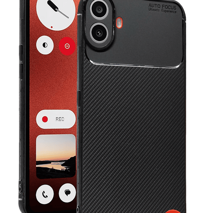 Nothing Phone Nothing CMF Phone 1 Auto Focus Karbon Kapak Kılıf - Siyah