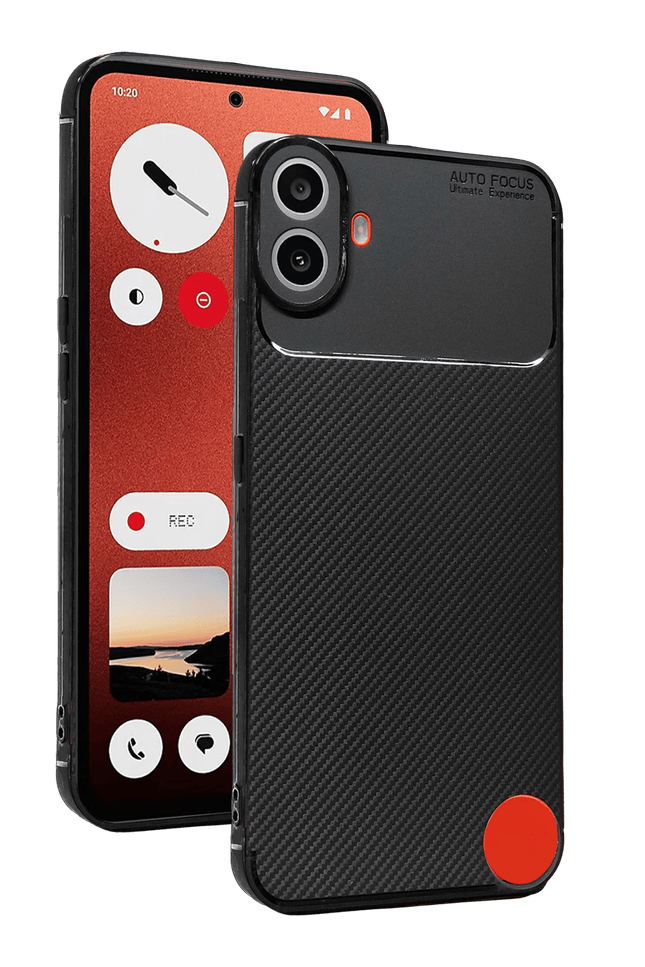 Nothing Phone Nothing CMF Phone 1 Auto Focus Karbon Kapak Kılıf - Siyah