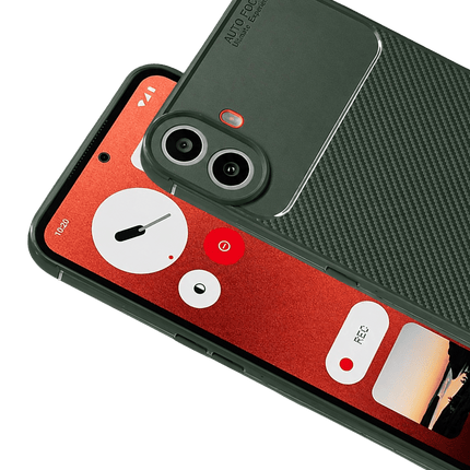 Nothing Phone Nothing CMF Phone 1 Auto Focus Karbon Kapak Kılıf - Yeşil 2
