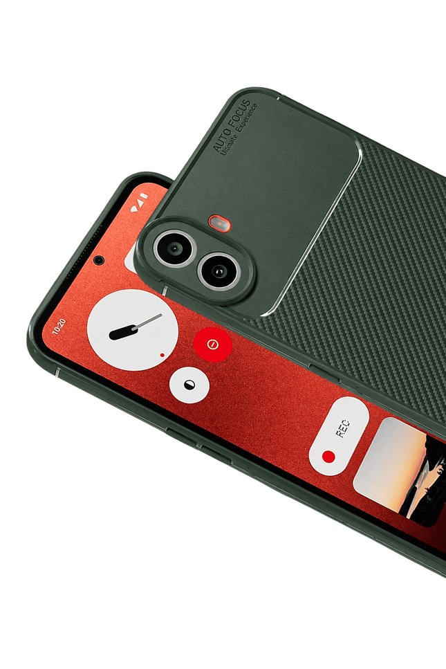 Nothing Phone Nothing CMF Phone 1 Auto Focus Karbon Kapak Kılıf - Yeşil 2