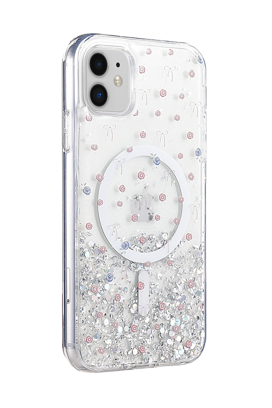 iPhone 11 Misk Simli Magsafe Kapak Kılıf - Desen 1 3