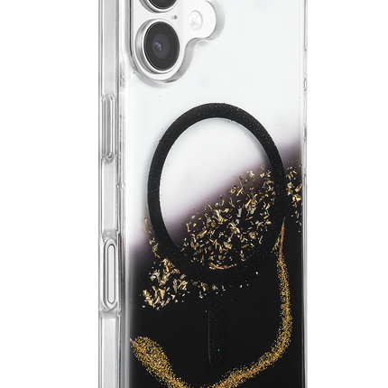 iPhone 16 Lotus Simli Magsafe Kapak Kılıf - Siyah 2