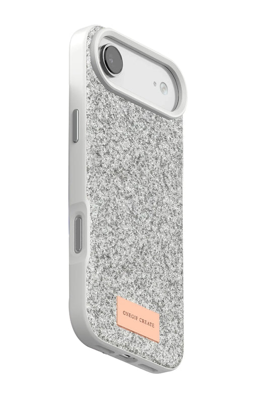 iPhone 17 Air Bright Simli Kapak Kılıf - Beyaz 3
