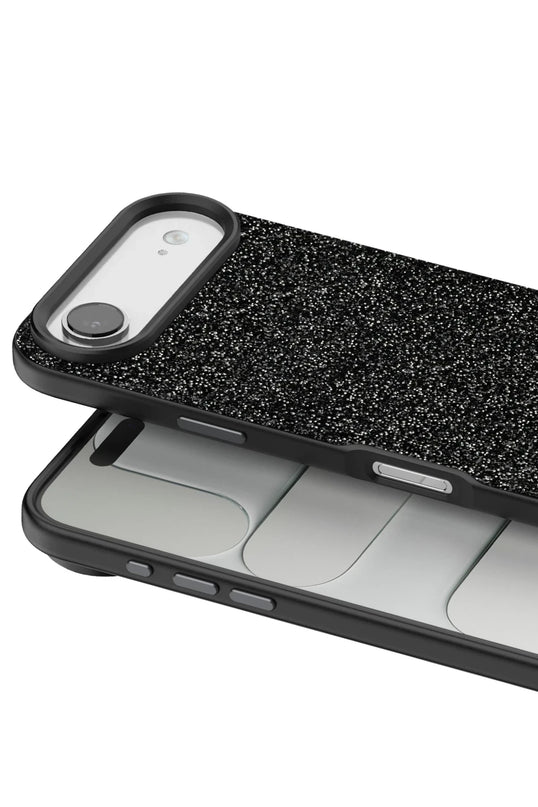 iPhone 17 Air Bright Simli Kapak Kılıf - Siyah 2