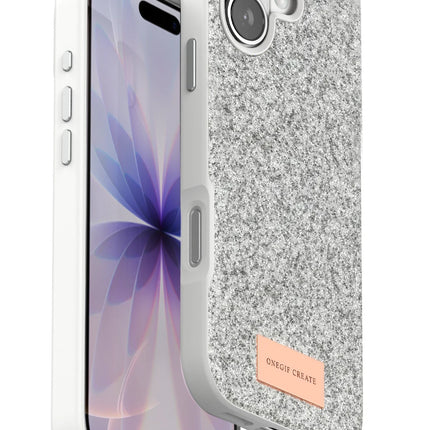 iPhone 17 Bright Simli Kapak Kılıf - Beyaz