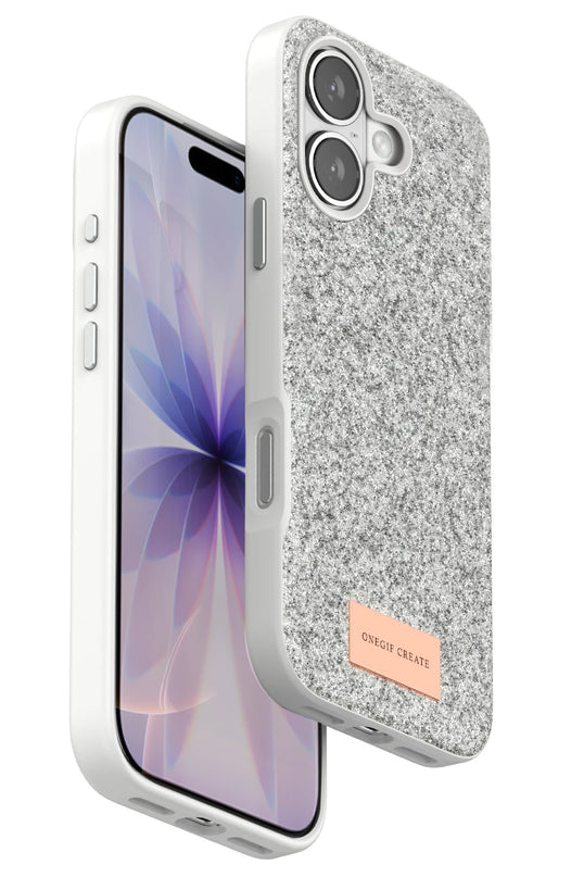 iPhone 17 Bright Simli Kapak Kılıf - Beyaz