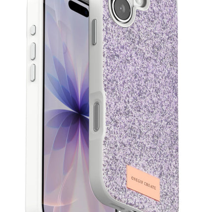 iPhone 17 Bright Simli Kapak Kılıf - Lila