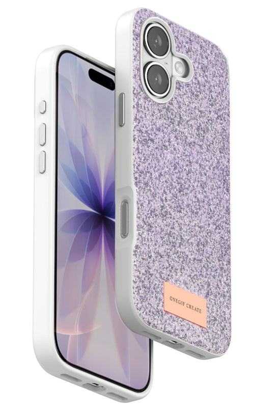 iPhone 17 Bright Simli Kapak Kılıf - Lila