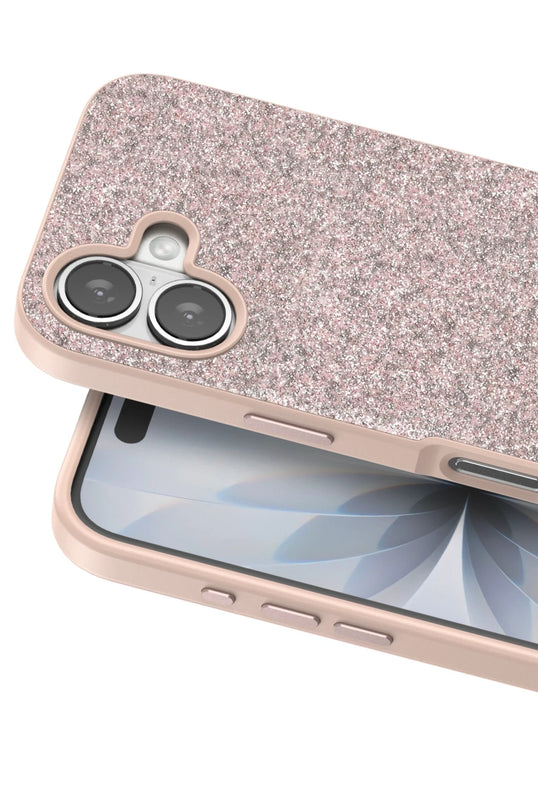 iPhone 17 Bright Simli Kapak Kılıf - Pembe 2