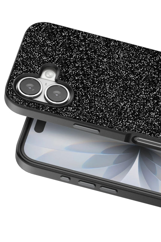 iPhone 17 Bright Simli Kapak Kılıf - Siyah 2