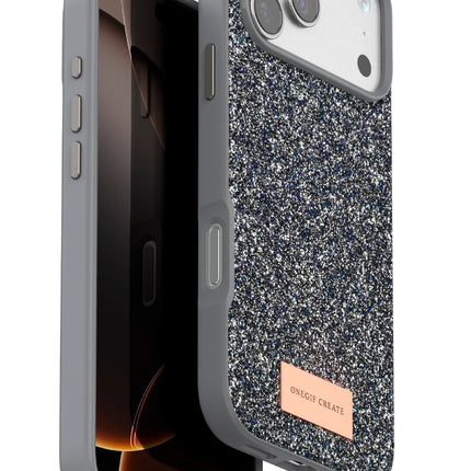 iPhone 17 Pro Max Bright Simli Kapak Kılıf - Gümüş