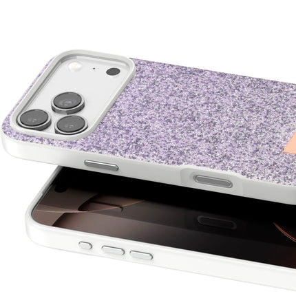 iPhone 17 Pro Max Bright Simli Kapak Kılıf - Lila 2