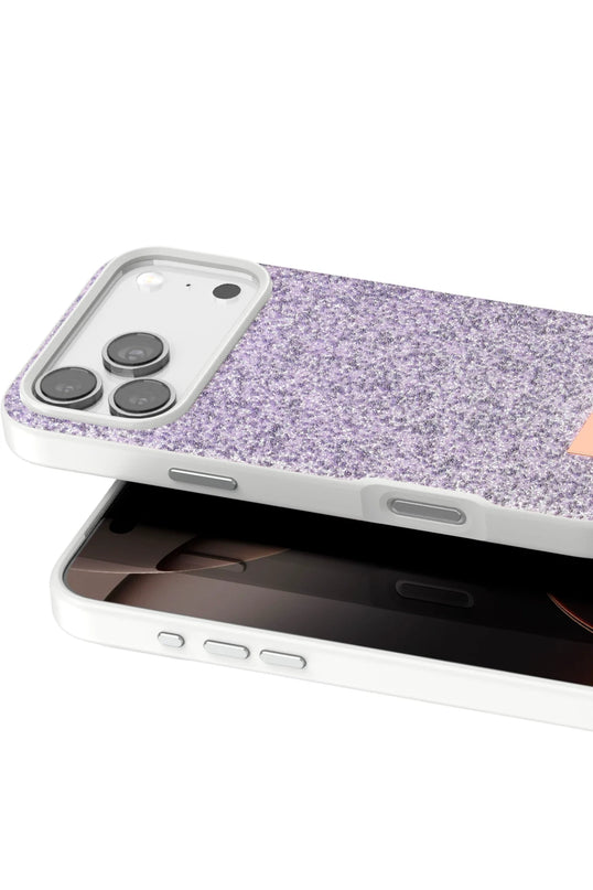 iPhone 17 Pro Max Bright Simli Kapak Kılıf - Lila 2