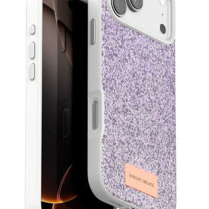 iPhone 17 Pro Max Bright Simli Kapak Kılıf - Lila