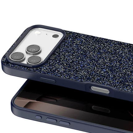 iPhone 17 Pro Max Bright Simli Kapak Kılıf - Mavi 2