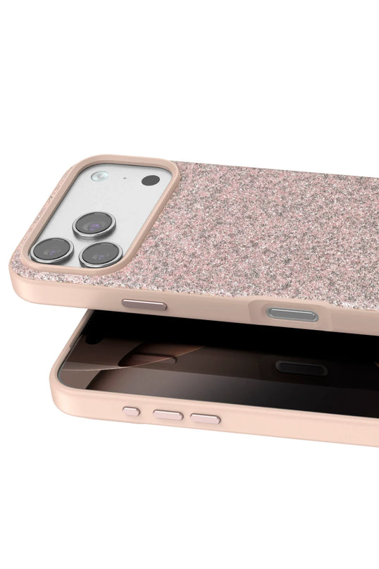 iPhone 17 Pro Max Bright Simli Kapak Kılıf - Pembe 2