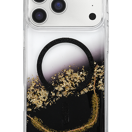 iPhone 17 Pro Max/18 Pro Max Lotus Simli Magsafe Kapak Kılıf - Siyah 3
