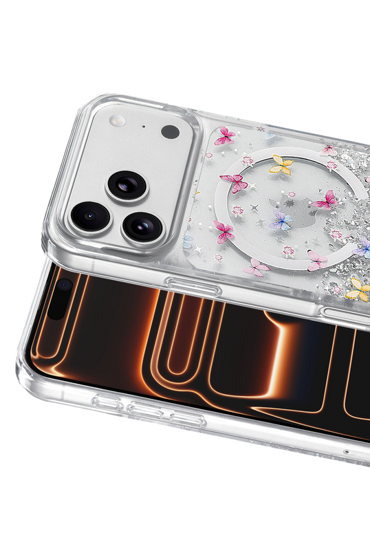 iPhone 17 Pro Max/18 Pro Max Misk Simli Magsafe Kapak Kılıf - Desen 4 2