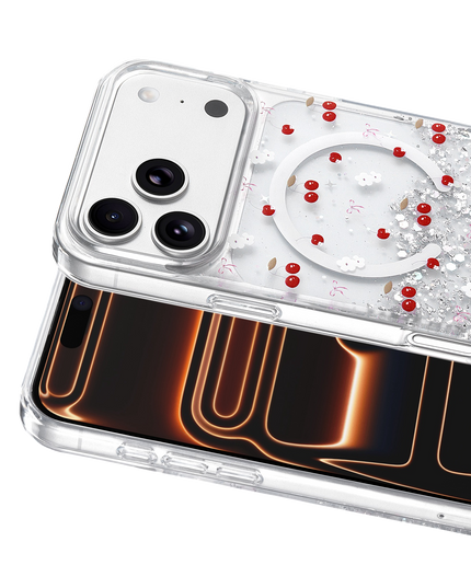 iPhone 17 Pro Max/18 Pro Max Misk Simli Magsafe Kapak Kılıf - Desen 5 2