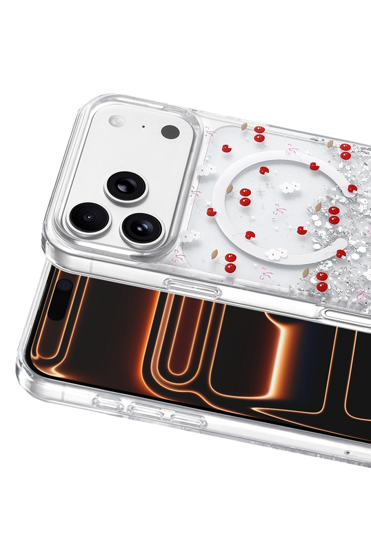 iPhone 17 Pro Max/18 Pro Max Misk Simli Magsafe Kapak Kılıf - Desen 5 2