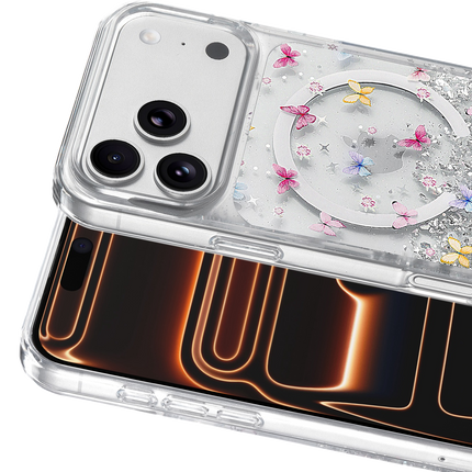 iPhone 17 Pro/18 Pro Misk Simli Magsafe Kapak Kılıf - Desen 4 2