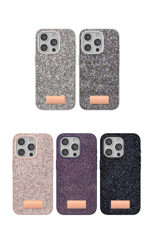 iPhone 14 Bright Simli Kapak Kılıf - Gold 2