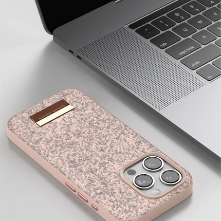 iPhone 14 Bright Simli Kapak Kılıf - Gold 3