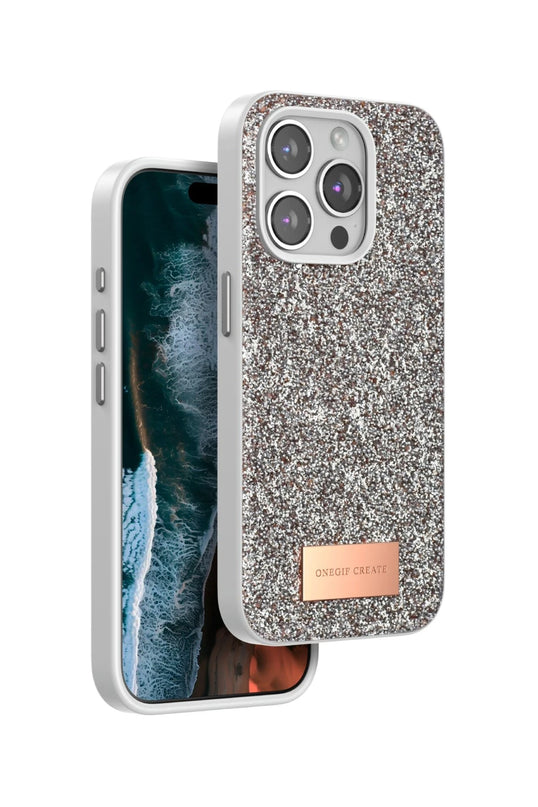 iPhone 14 Pro Max Bright Simli Kapak Kılıf - Gold