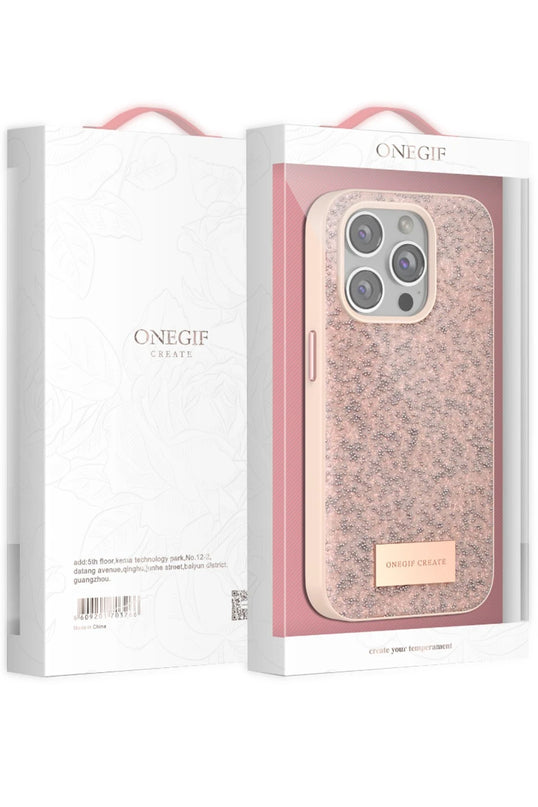iPhone 14 Pro Max Bright Simli Kapak Kılıf - Pembe 5